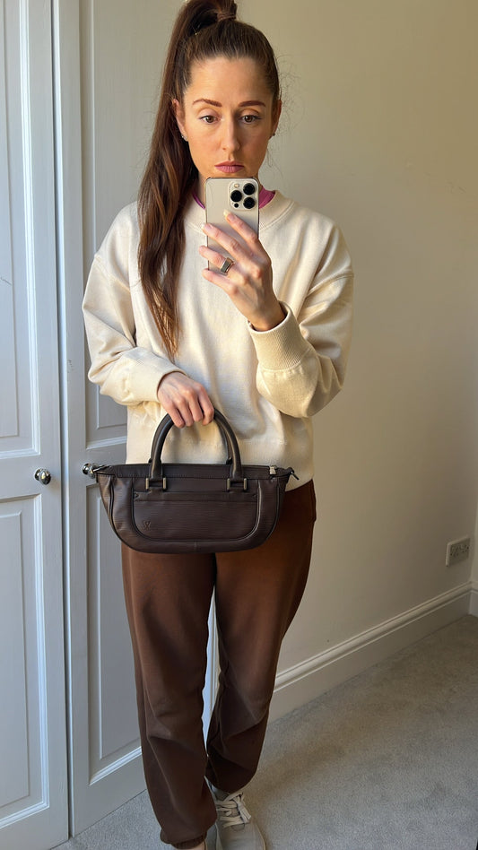Louis Vuitton Dhanura PM Dark Brown Epi Leather
