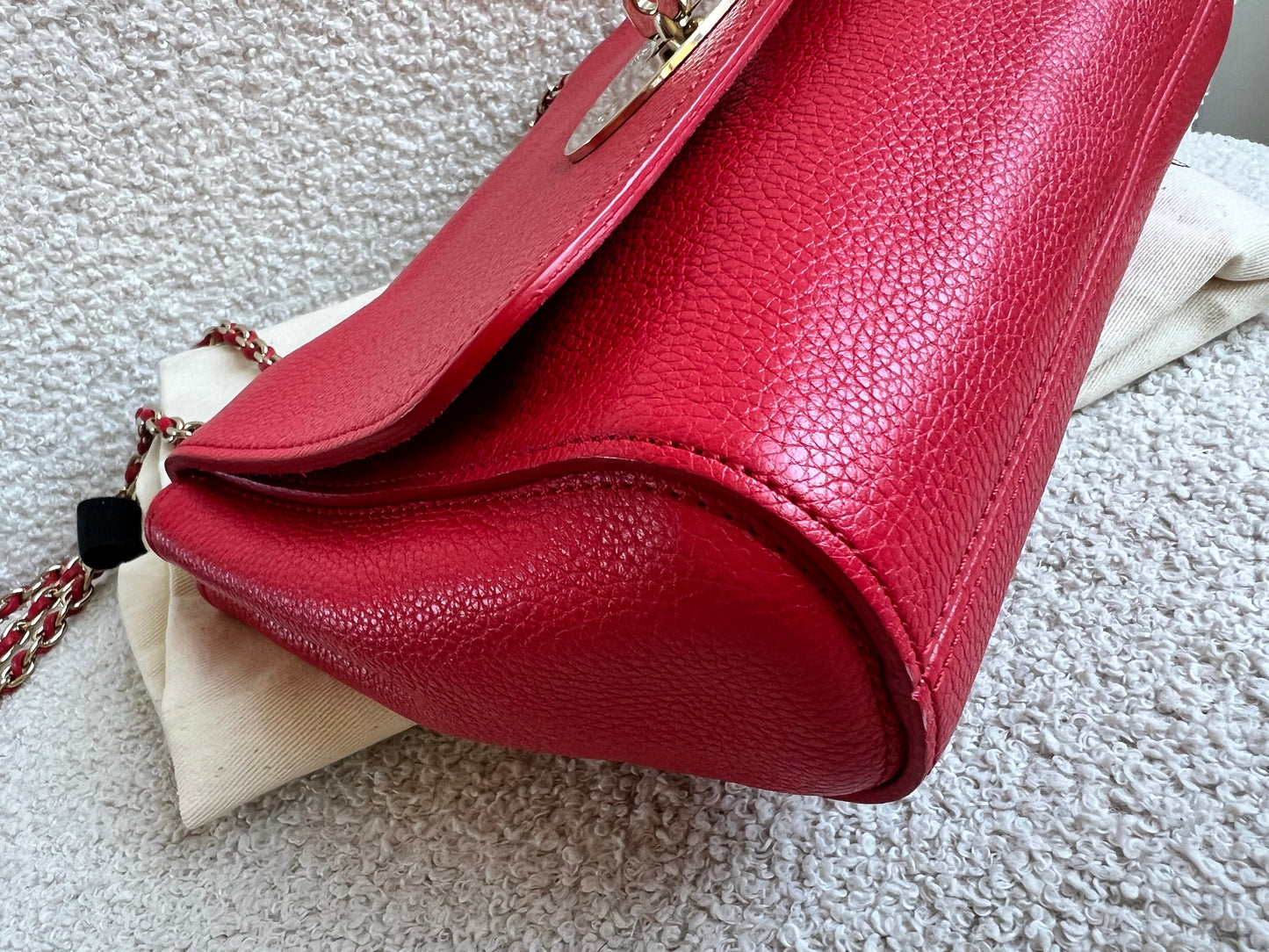 Mulberry Hibiscus Red Regular Lily with Gold Hardware (RRP £995)