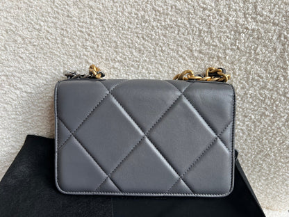 Chanel Grey 19 Wallet on Chain