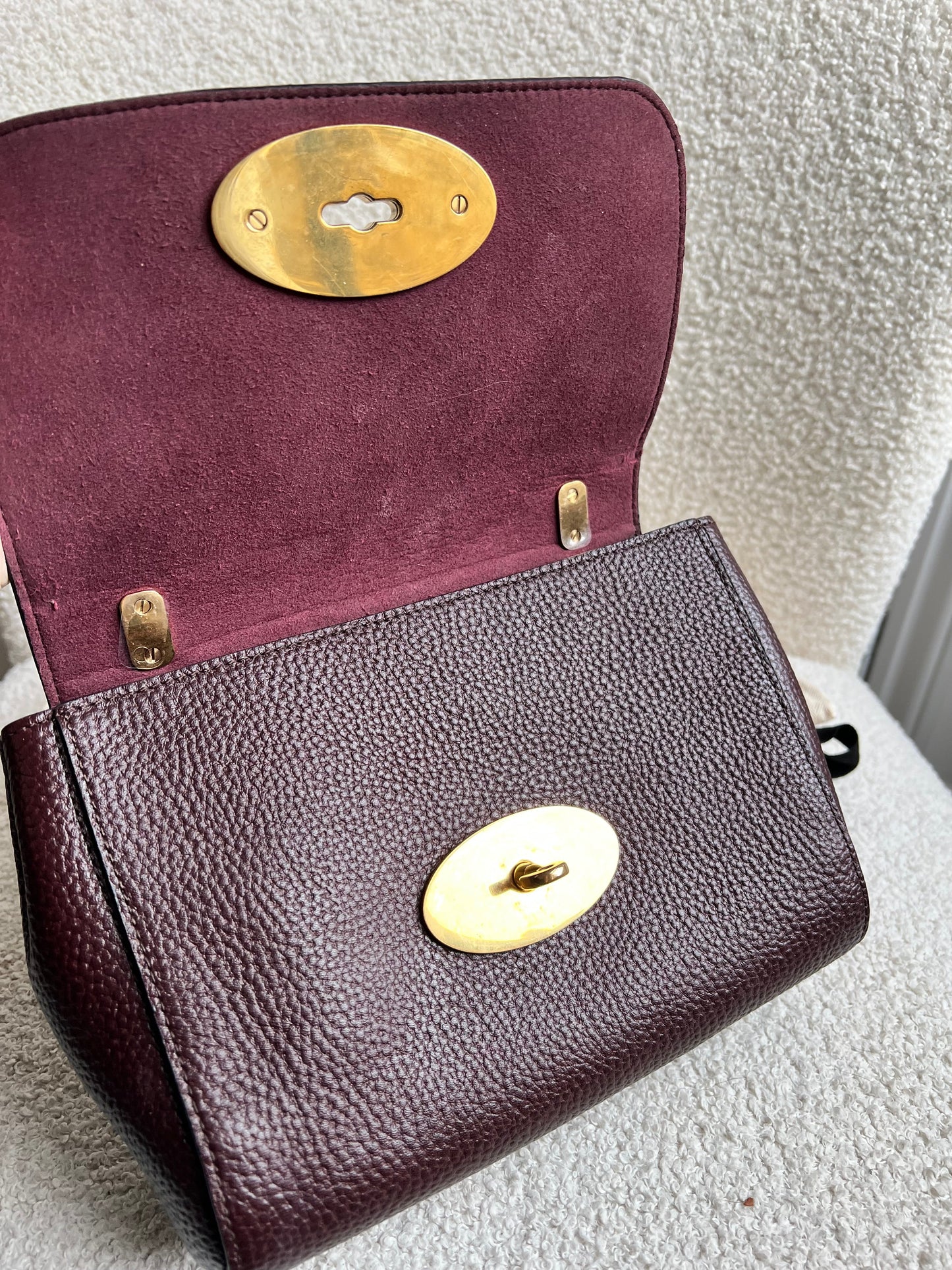 Mulberry Oxblood Regular Lily with Gold Hardware (RRP £995)