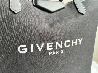 Givenchy Large Antigona Black Canvas Tote Bag