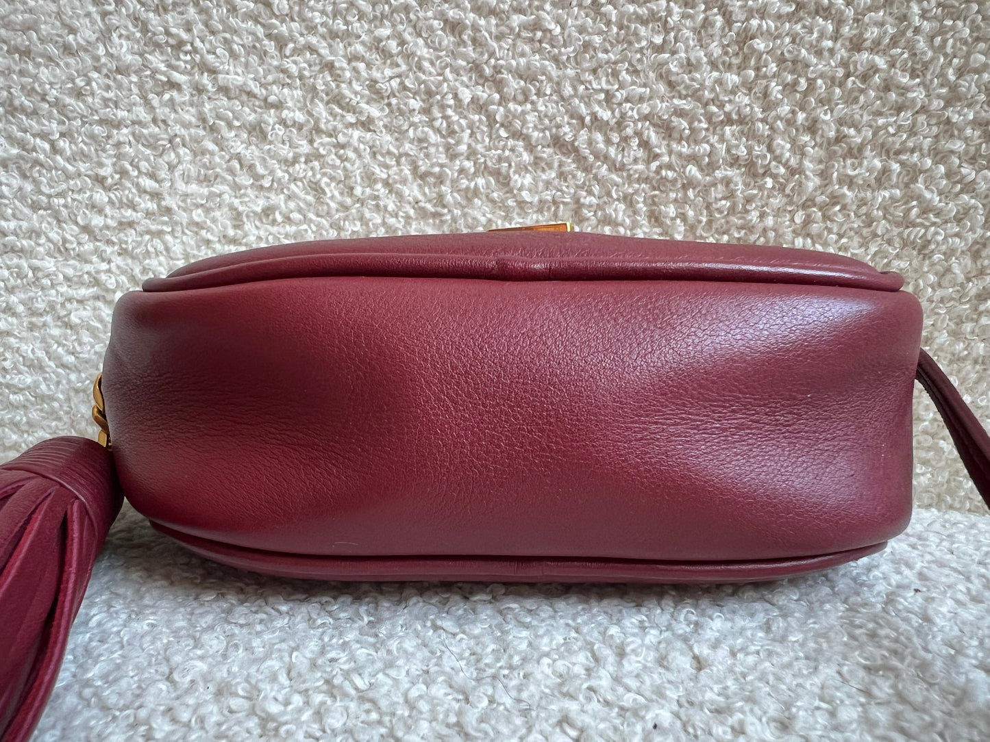 Yves Saint Laurent (YSL) Burgundy Blogger Camera Bag