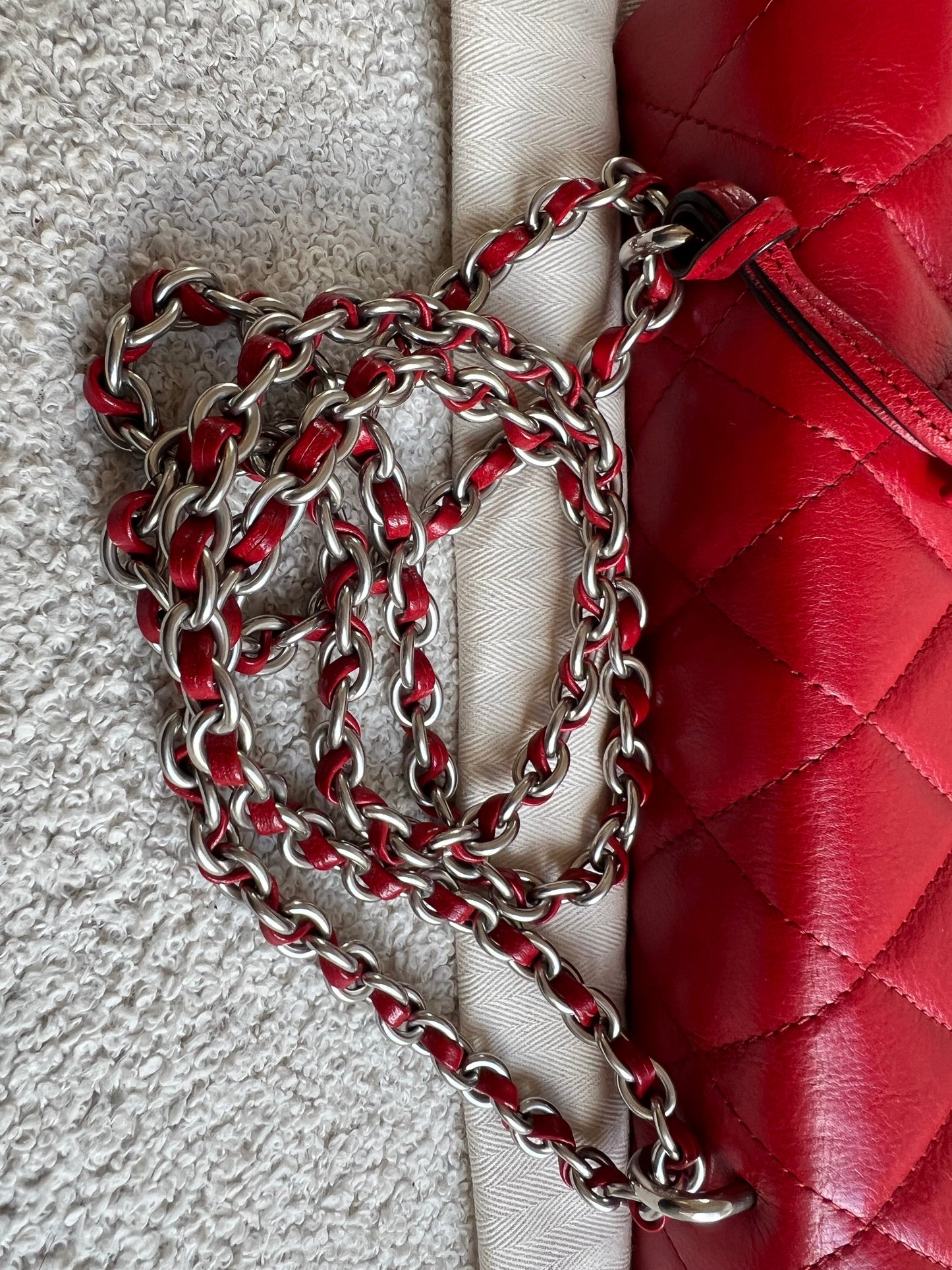 Mulberry Scarlet Red Quilted Medium Lily with Gold Hardware (RRP £1095)