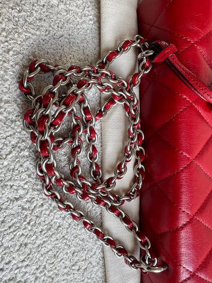 Mulberry Scarlet Red Quilted Medium Lily with Gold Hardware (RRP £1095)