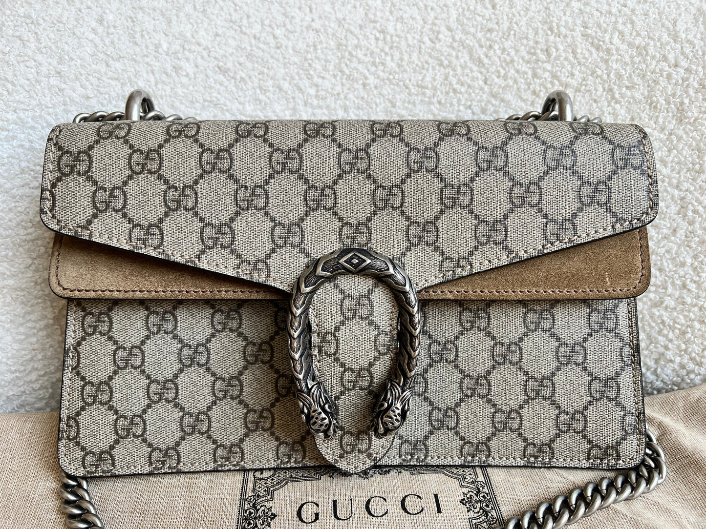 Gucci Dionysus GG Supreme Small Shoulder Bag (RRP £2,280)