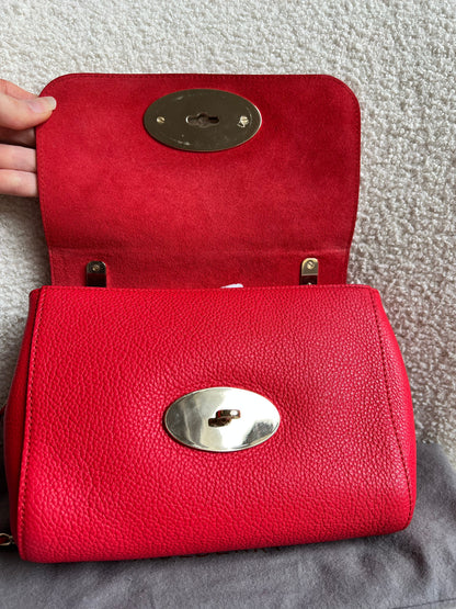 Mulberry Hibiscus Red Regular Lily with Gold Hardware (RRP £995)