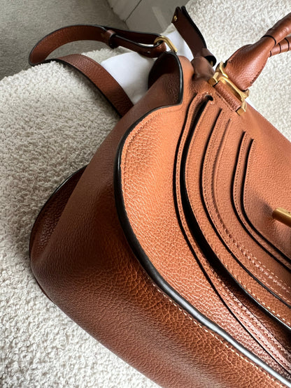 Chloe Medium Marcie Double Carry Bag in Tan (RRP £1890)