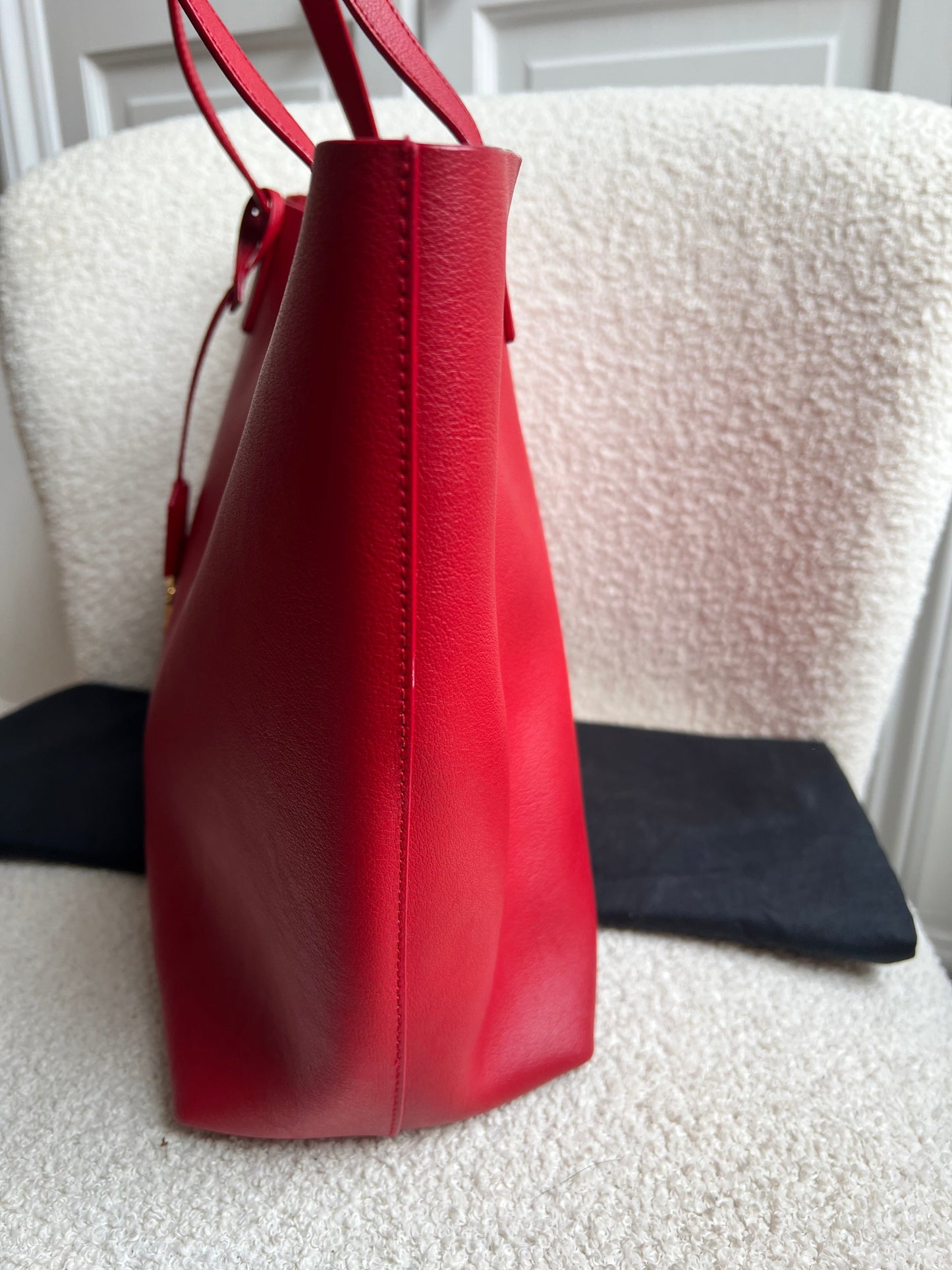 Yves Saint Laurent (YSL) Red E/W Shopping Tote (RRP £1115)