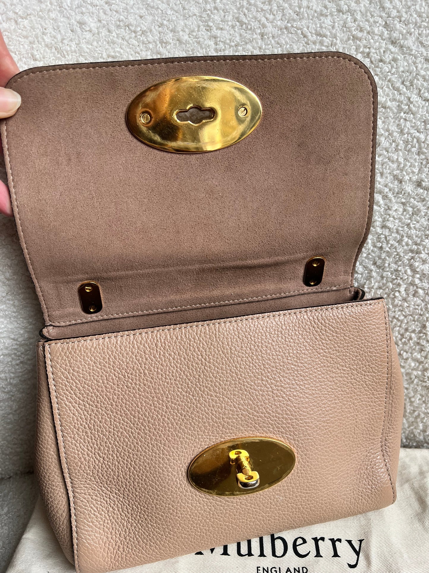 Mulberry Rosewater Regular Lily with Gold Hardware (RRP £995)