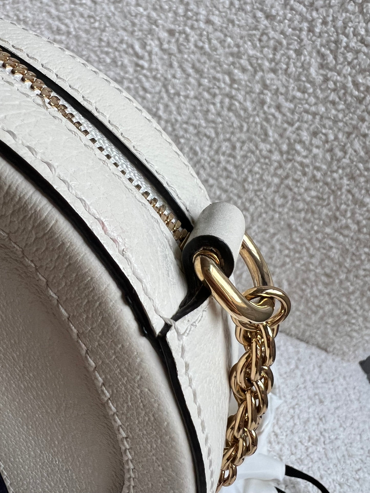 Gucci GG Round White Ophidia Small Shoulder Bag