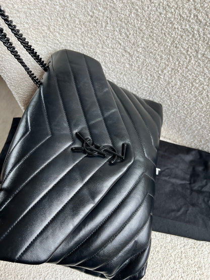 Yves Saint Laurent (YSL) Medium Black on Black LouLou (RRP £2,150)