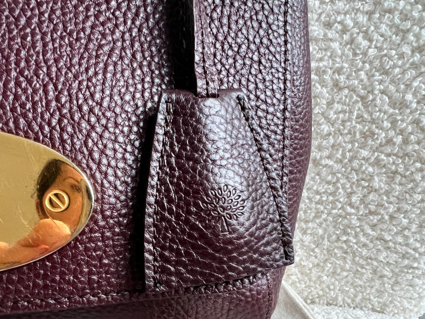 Mulberry Oxblood Regular Lily with Gold Hardware (RRP £895)