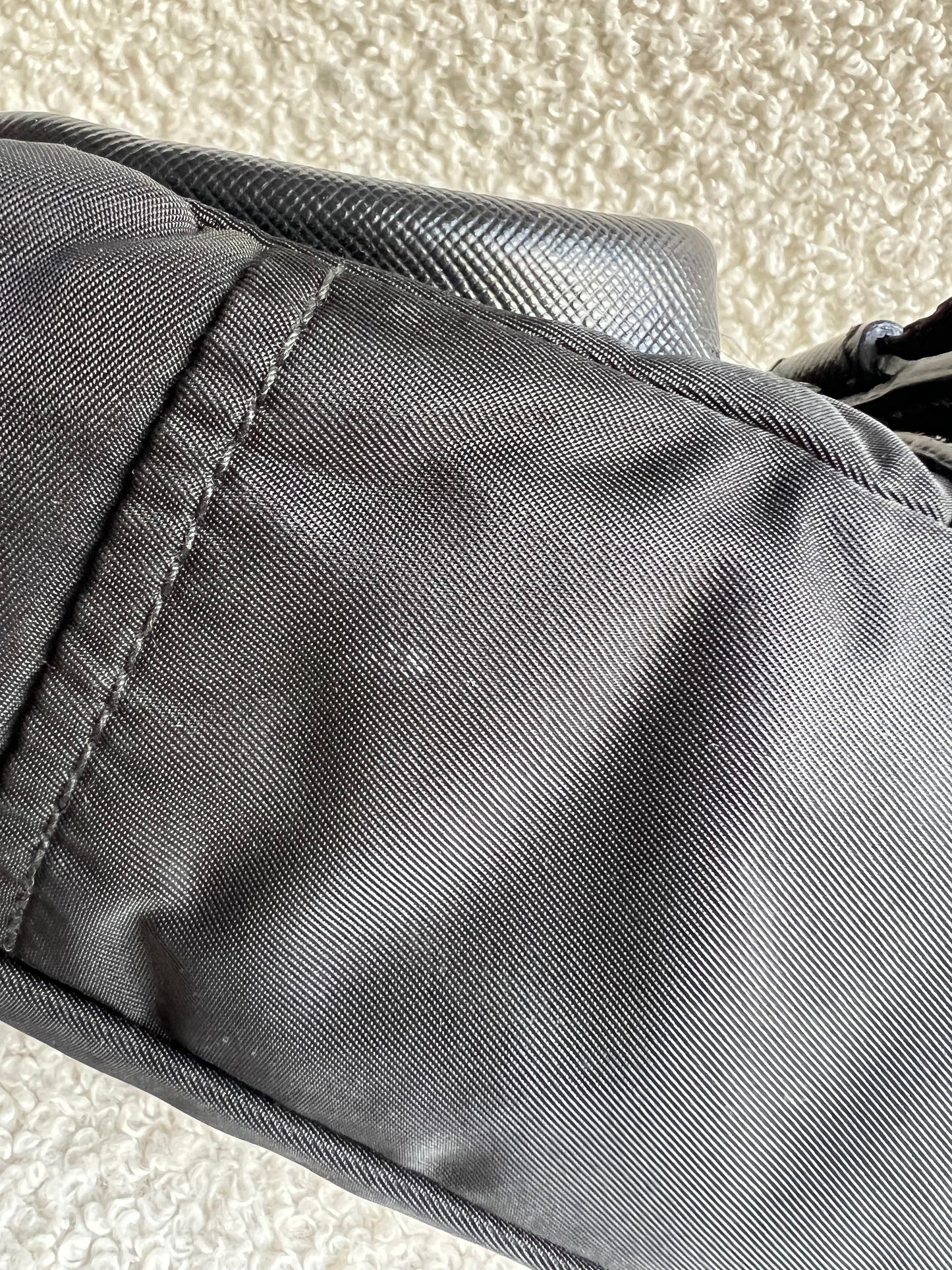 Prada Vintage Nylon Buckle Shoulder Bag