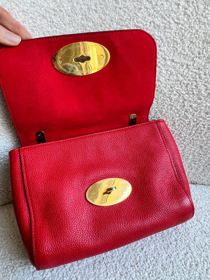 Mulberry Hibiscus Red Regular Lily with Gold Hardware (RRP £995)