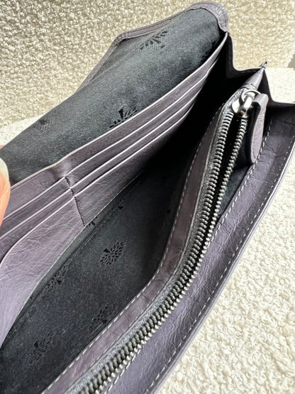 Mulberry Foggy Grey Alexa Postmans Lock Wallet