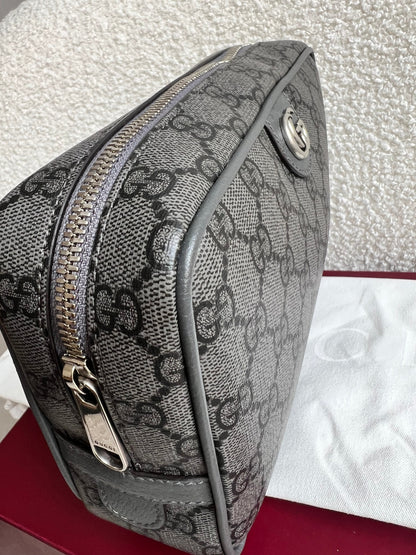 Gucci Grey / Black Supreme Toiletries Bag (RRP £575)