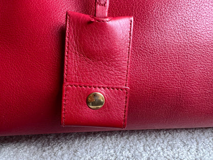 Yves Saint Laurent (YSL) Red Small Cabas Chyc Bag (RRP £1,350)