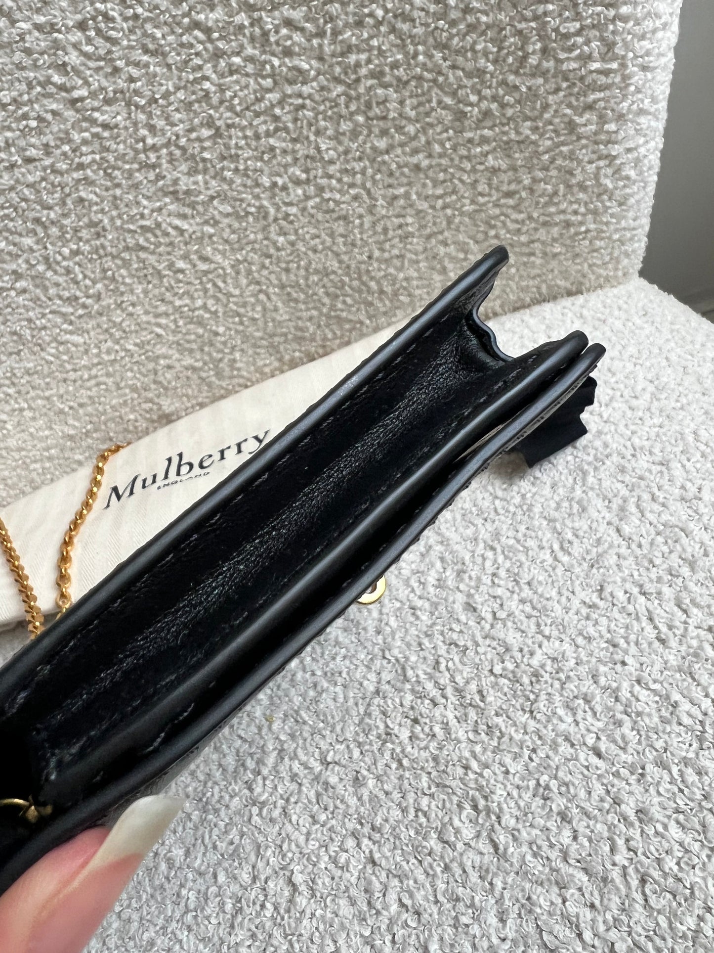 Mulberry Black Bayswater Clutch (RRP £495)