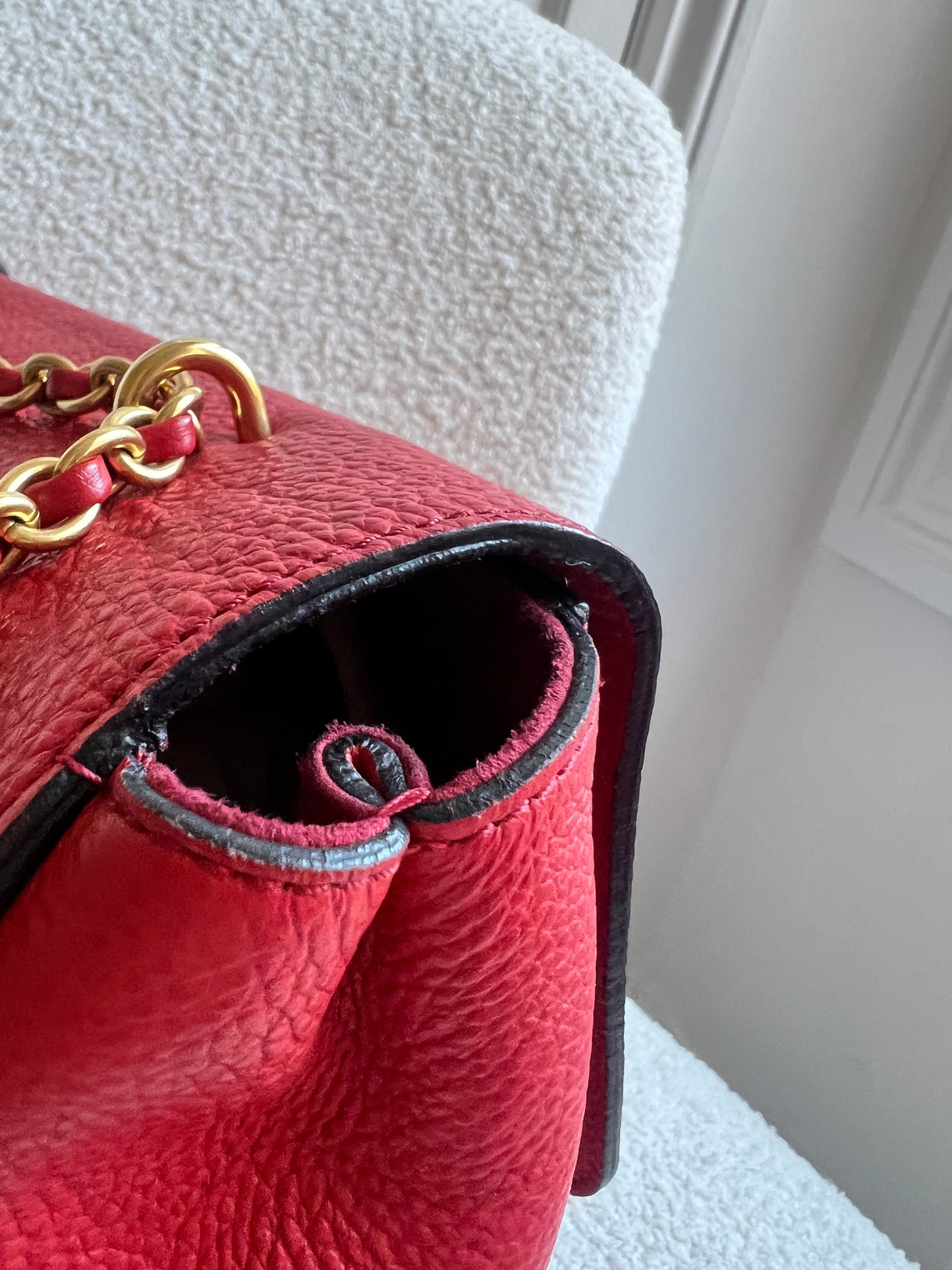Mulberry Lipstick Red Medium Lily with Gold Hardware (RRP £1095)