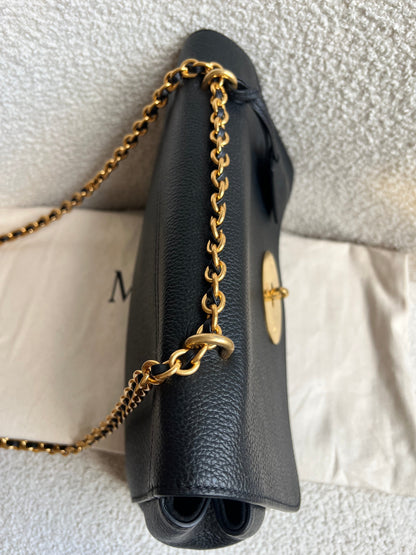 Mulberry Black Medium Lily with Gold Hardware (RRP £1095)
