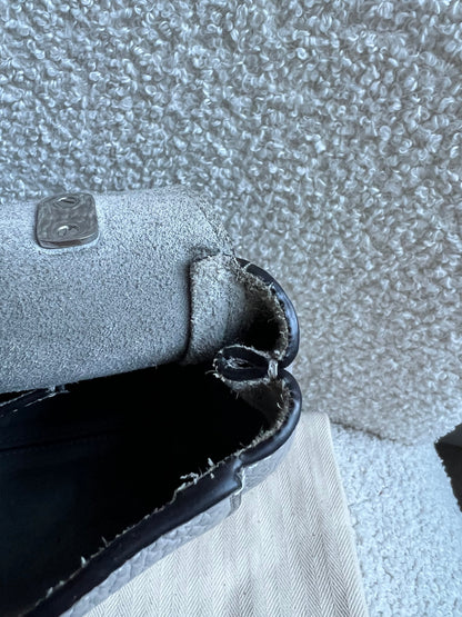 Mulberry Pale Grey Regular Lily Heavy Grain (RRP £1095)