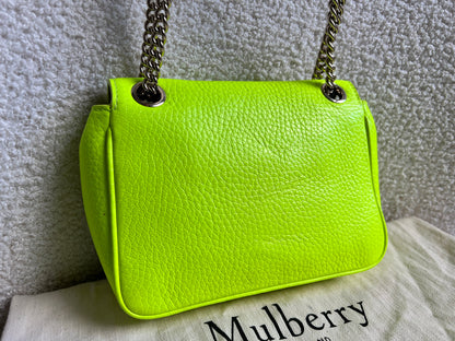 Mulberry Neon Yellow Mini Darley Shoulder Bag (RRP £725)