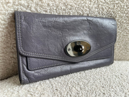 Mulberry Foggy Grey Alexa Postmans Lock Wallet