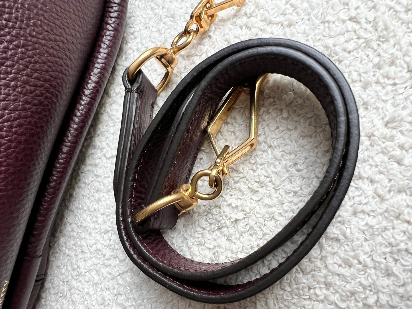 Mulberry Large Leighton in Oxblood with Gold Hardware (RRP £1,095)