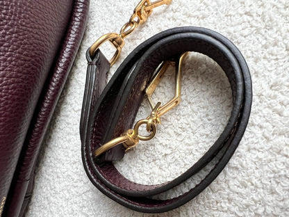 Mulberry Large Leighton in Oxblood with Gold Hardware (RRP £1,095)