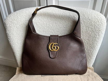 Gucci Brown Large Aphrodite Shoulder Bag (RRP £1760)