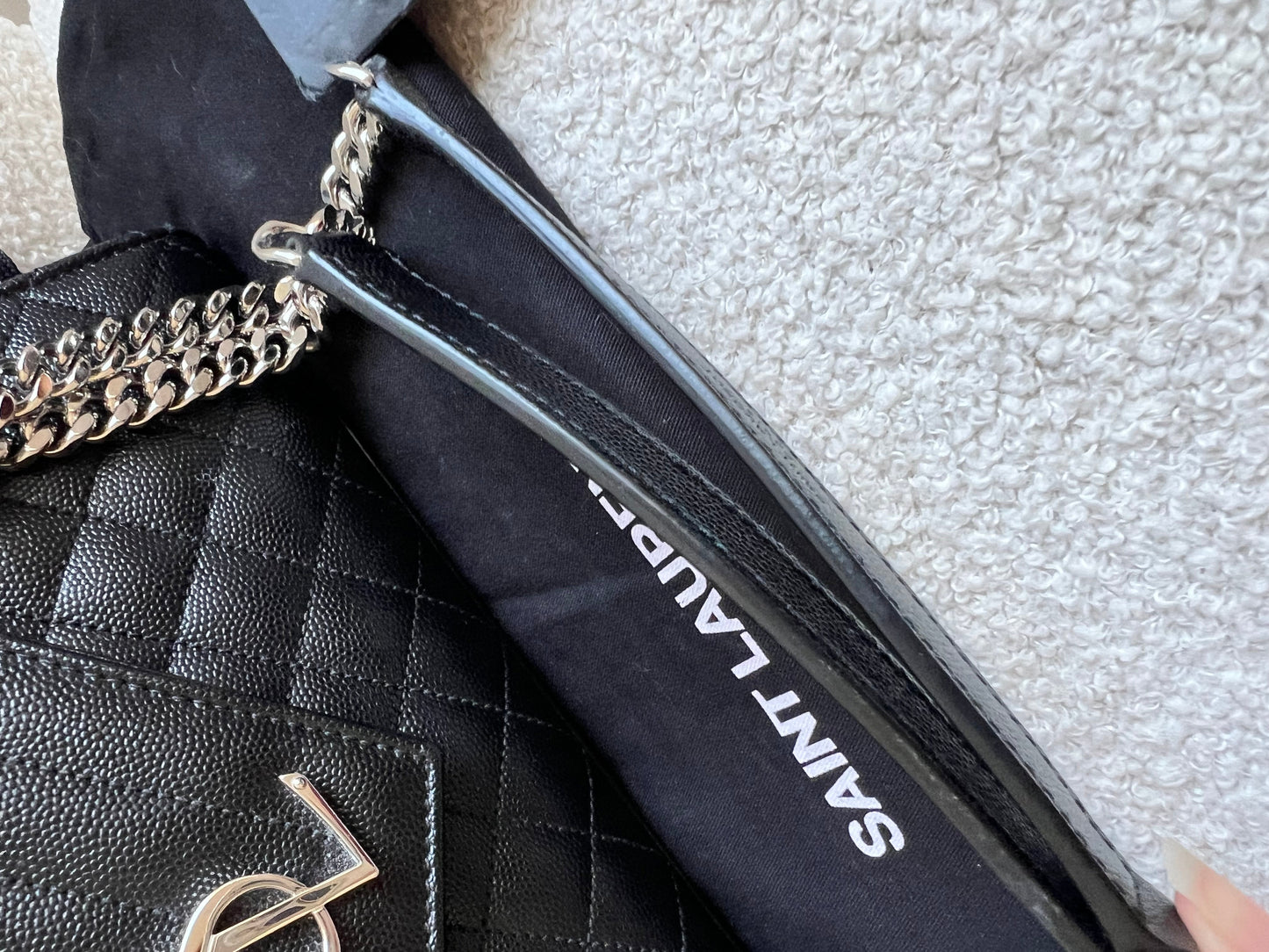 Yves Saint Laurent (YSL) Black Medium Envelope Bag (RRP £2,235)