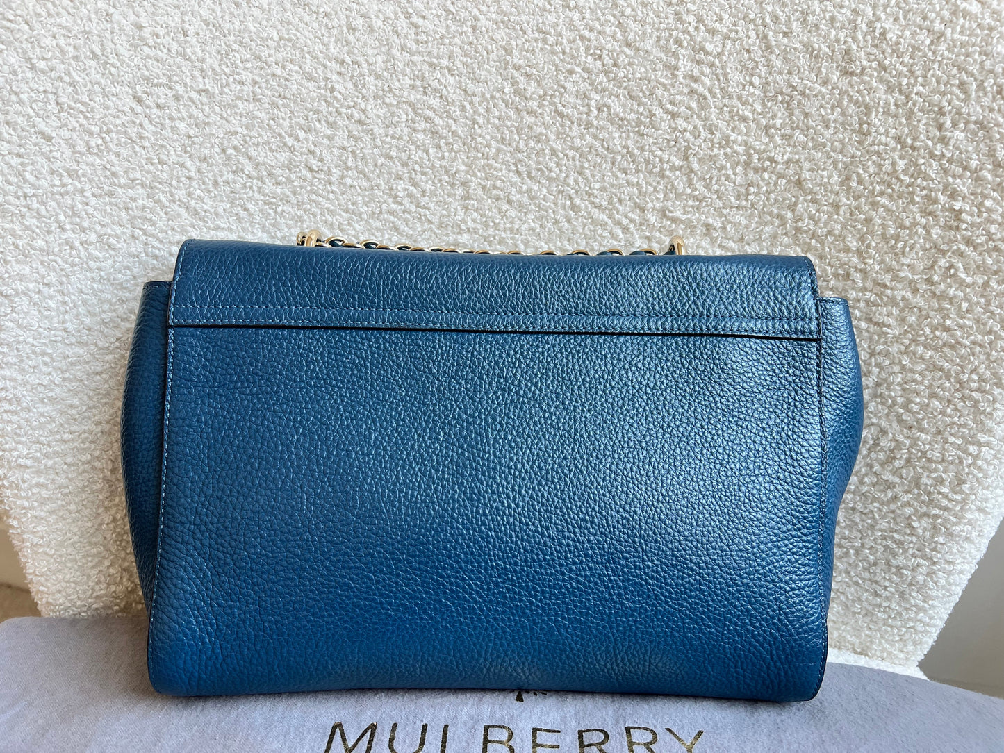 Mulberry Deep Sea Blue Medium Lily with Gold Hardware (RRP £1050)