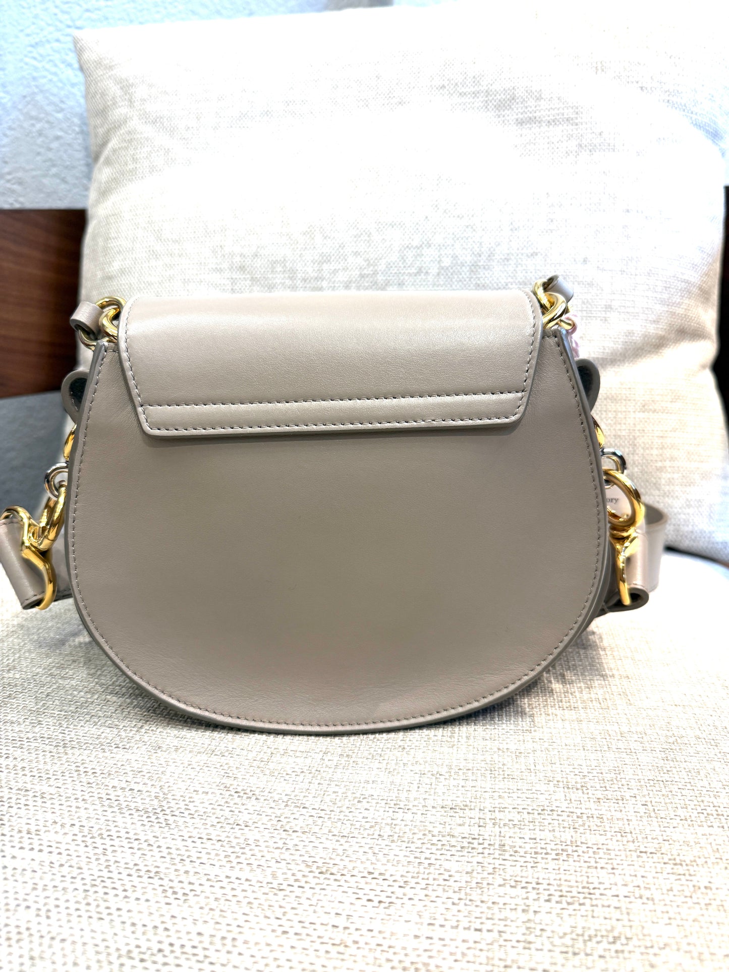 Tess Small Motty Grey Gold Hardware