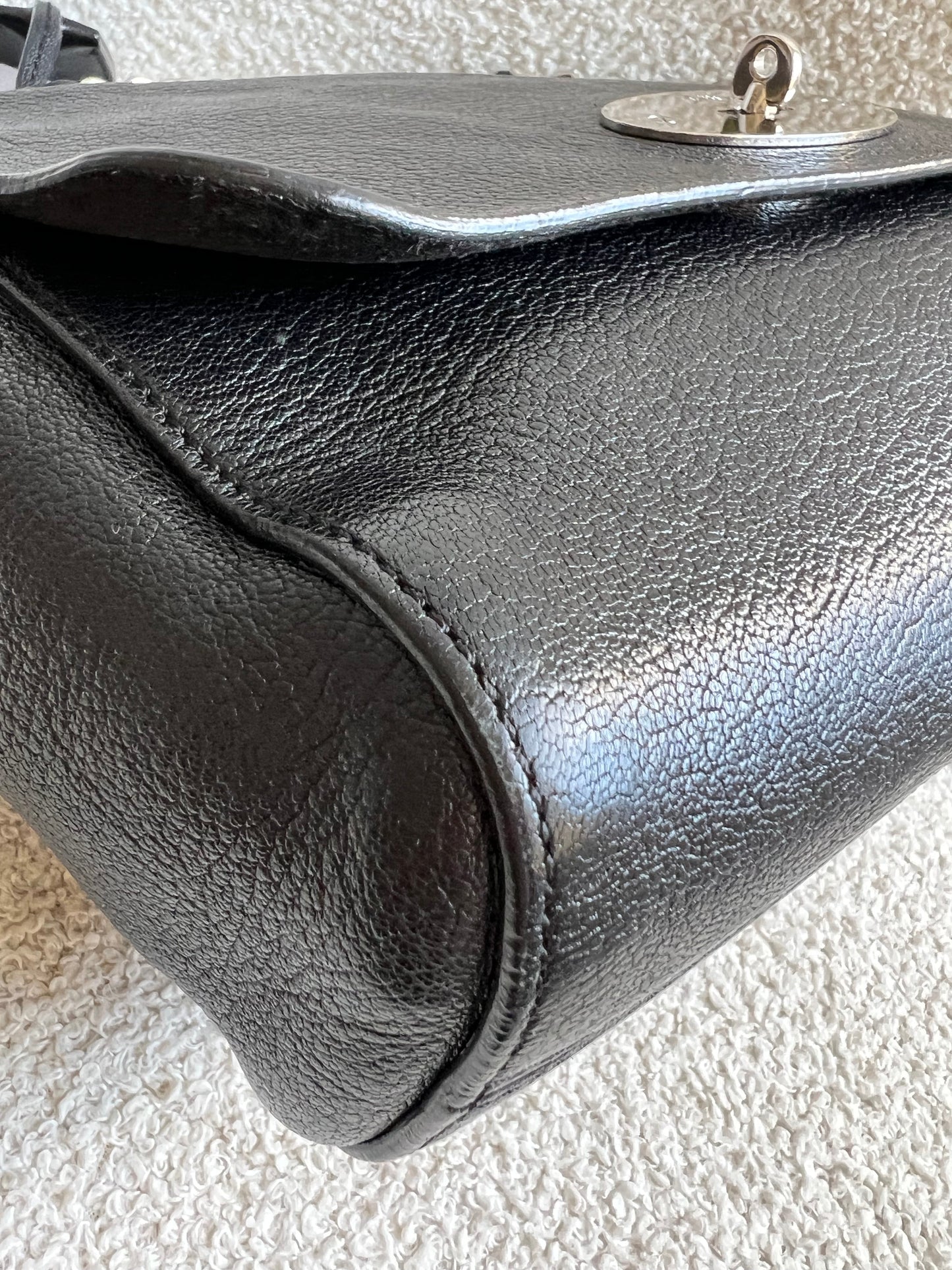 Mulberry Black Medium Lily with Silver Hardware (RRP £1095)