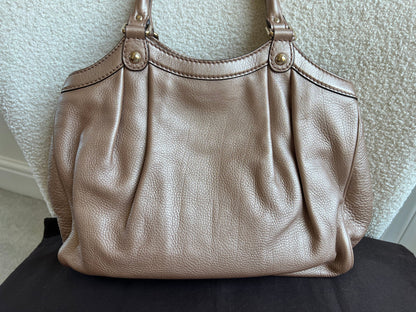 Gucci Winter Rose Leather Medium Sukey Tote Bag