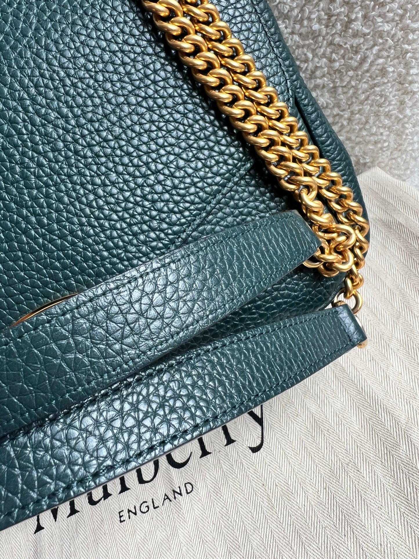 Mulberry Green Darley Shoulder Bag (RRP £1095)