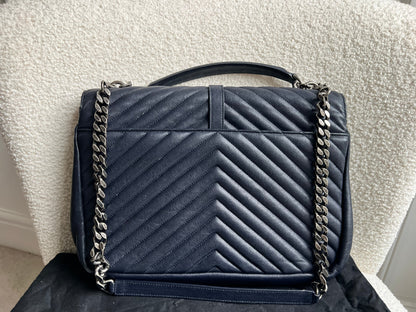 Yves Saint Laurent (YSL) Navy Large College (RRP £2,280)