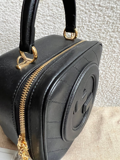 Gucci Black Small Top Handle Blondie Shoulder Bag (RRP £1870)