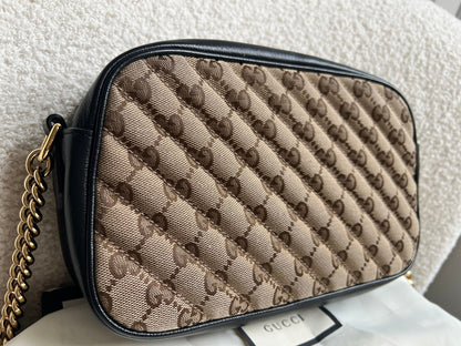 Gucci GG Marmont Canvas Small Shoulder Bag
