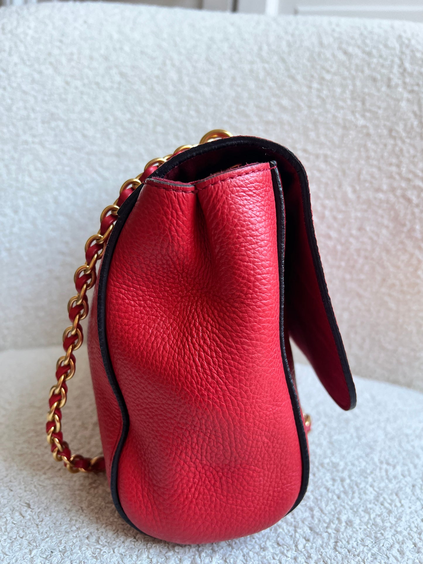 Mulberry Lipstick Red Medium Lily with Gold Hardware (RRP £1095)