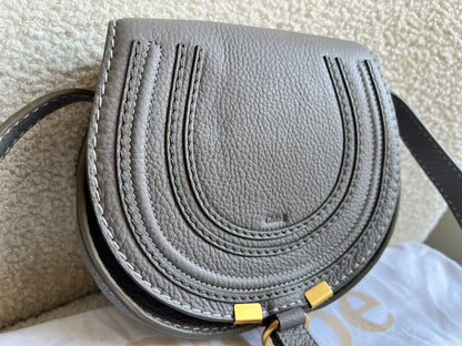 Chloe Small Cashmere Grey Marcie Saddle Bag (RRP £1050)