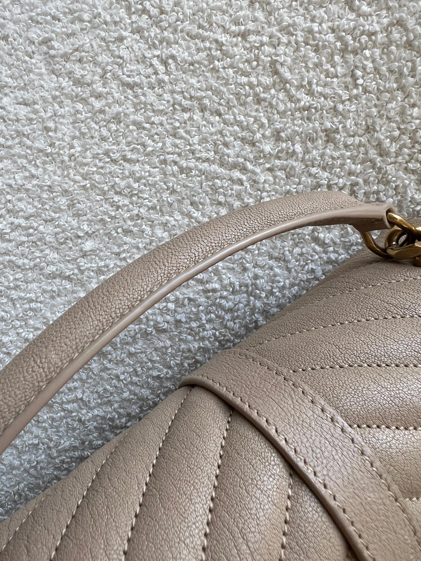 Yves Saint Laurent (YSL) Beige Medium College (£2000)