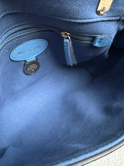Mulberry Cornflower Blue Regular Lily with Gold Hardware (RRP £995)