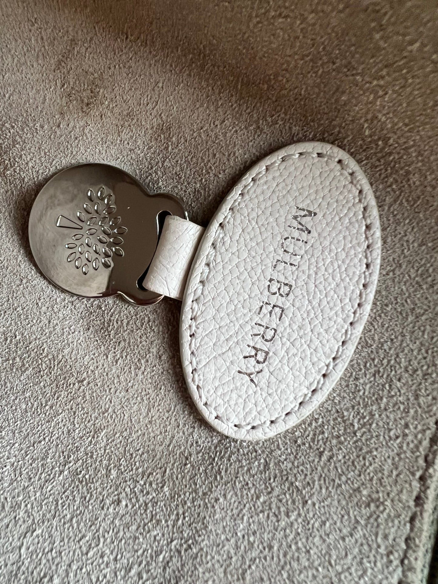 Mulberry White Medium Lily with Silver Hardware (RRP £1095)