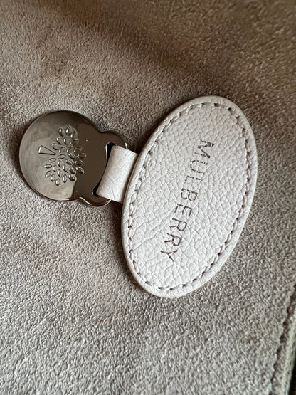 Mulberry White Medium Lily with Silver Hardware (RRP £1095)