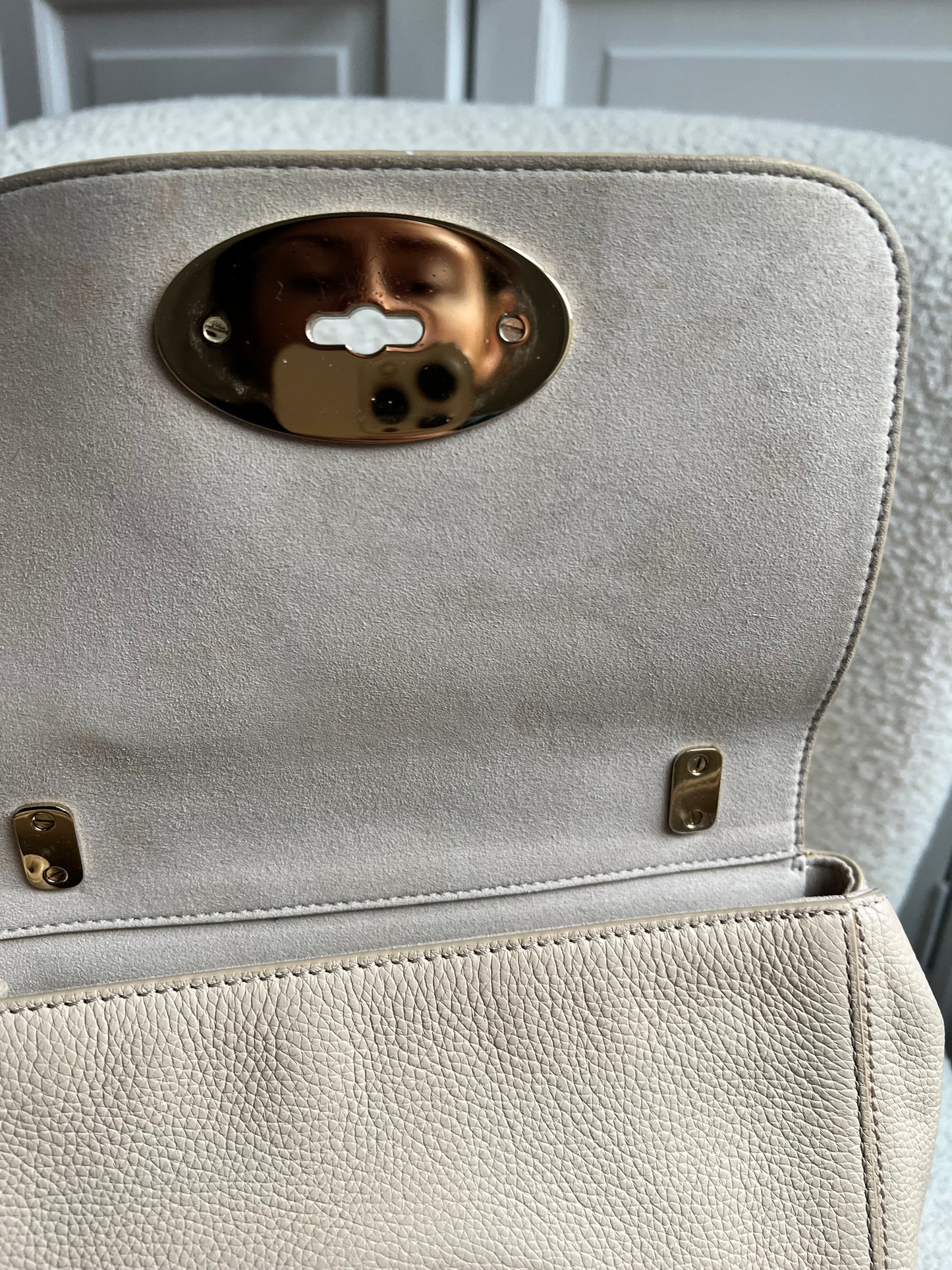 Mulberry Buttercream Regular Lily with Gold Hardware (RRP £995)
