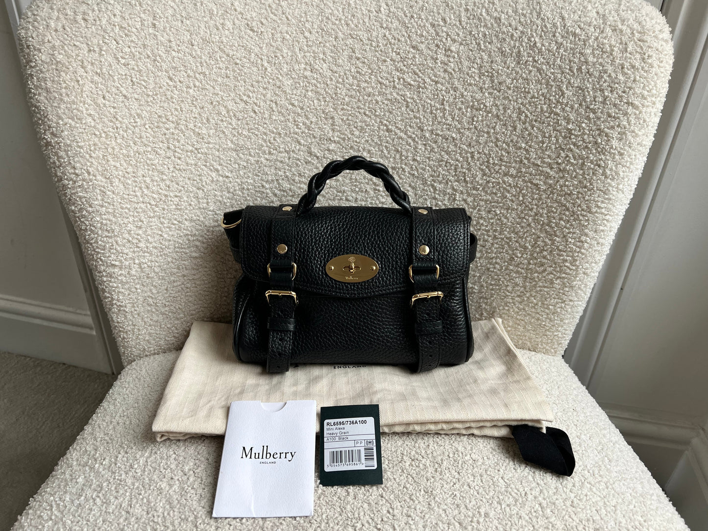 Mulberry Black Mini Alexa (RRP £995)