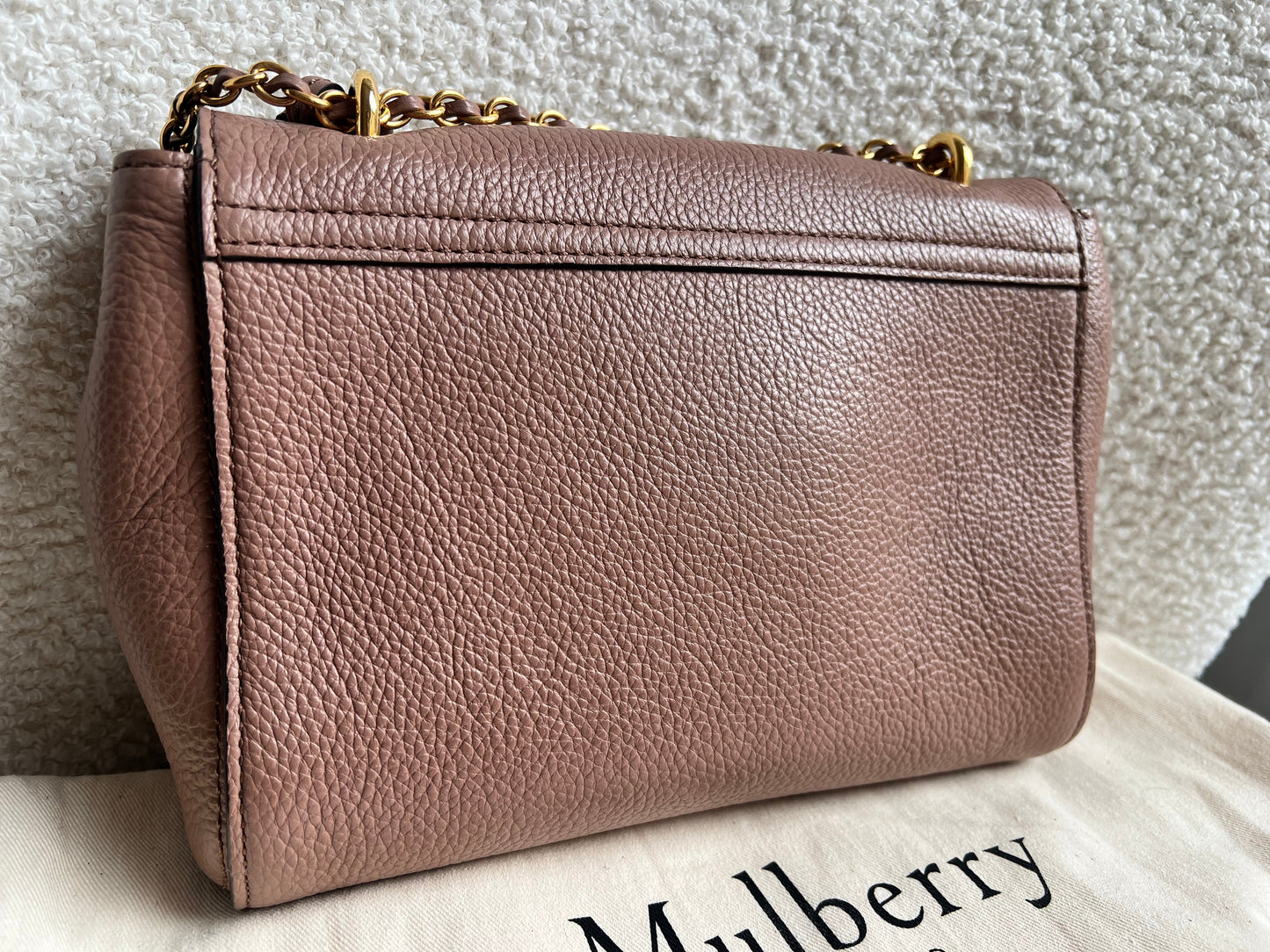 Mulberry Dark Blush Regular Lily with Gold Hardware (RRP £995)