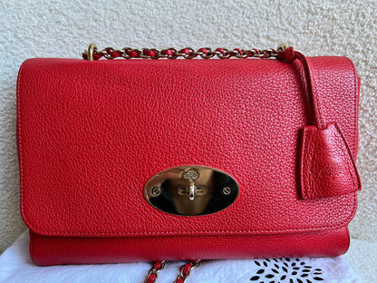 Mulberry Fiery Spritz Red Medium Lily with Gold Hardware (RRP £995)