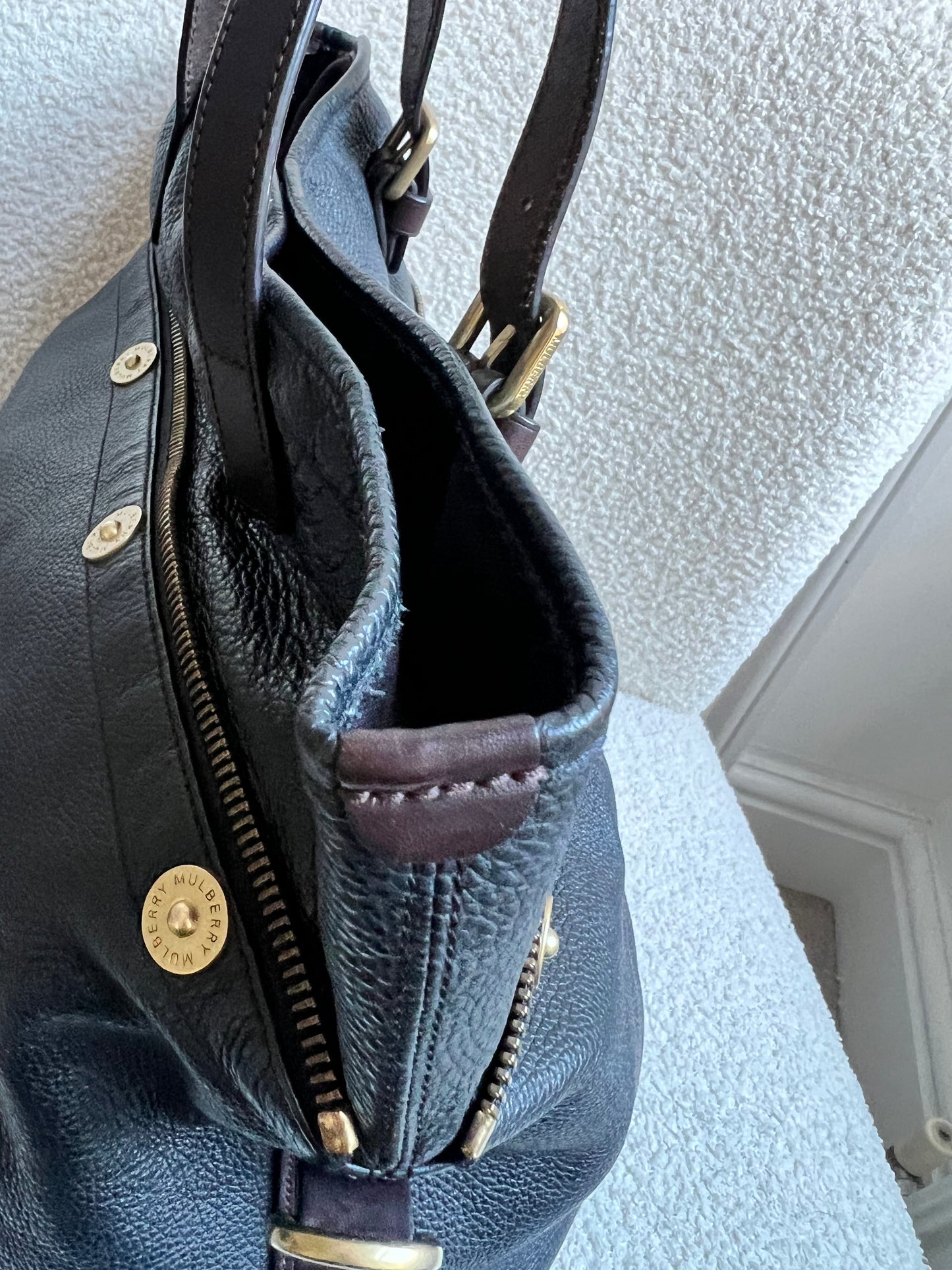Mulberry Black Mitzy Tote